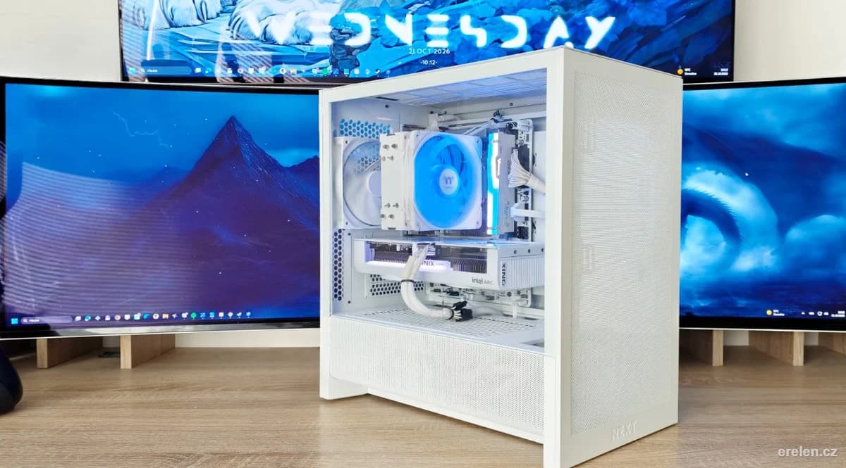 Bílé herní RGB PC NZXT – B580 12GB / i7-14700F — Intel Core i7 14700F · ONIX LUMI Intel Arc B580 GDDR6 OC 12GB · Kingston FURY Beast White EXPO 32GB (2x16BG) DDR5 6000MHz CL36 · WD BLACK 1 TB SSD SN850X NVMe 4.0x4 Heatsink · Windows 11 Pro — Erelen Olomouc