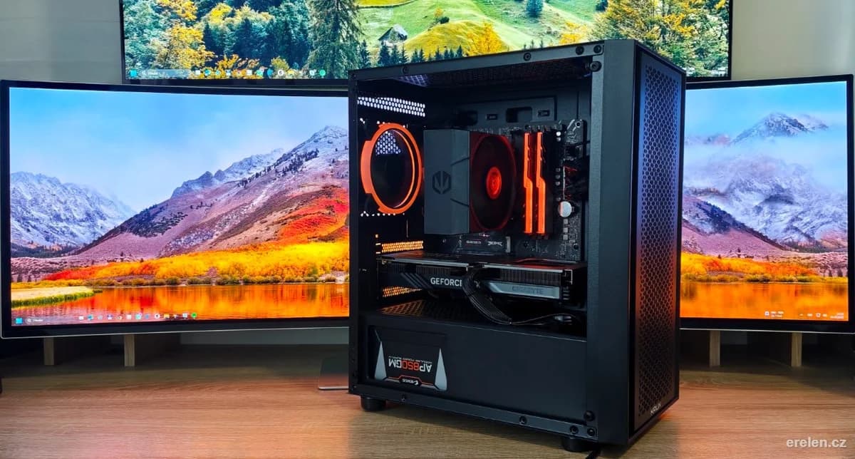 Herní PC - 5700X / RTX 4060 8GB / Gskill 16GB — AMD Ryzen 7 5700X · GeForce RTX 4060 GAMING OC 8GB · G.SKILL DDR4 TRIDENTZ 16GB 2x8GB 3600MHz CL16 · M2 PCIE 1 TB · Windows 11 Pro — Erelen Olomouc