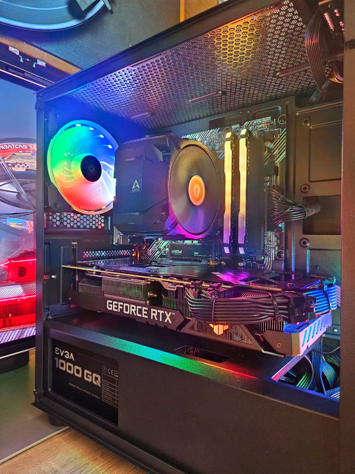 Custom gaming PC with Arctic tower CPU cooler and ARGB fans – Erelen Olomouc