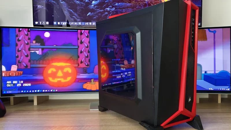 Herní PC ze zbytků č. 4 – i5-6500 / RX 570 4 GB / 16 GB DDR4 — Intel Core i5-6500 (4 jádra, 3,2–3,6 GHz) · ASUS Dual Radeon RX 570 4 GB · 16 GB DDR4 · SSD 240 GB + 750 GB HDD · Windows 10 Pro — Erelen Olomouc
